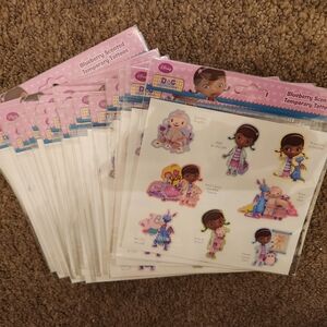 Disney Doc McStuffins Temporary Tattoos Blueberry Scented (Sold as bundle of 30)